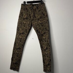 Floral Patterned Skinny Pants